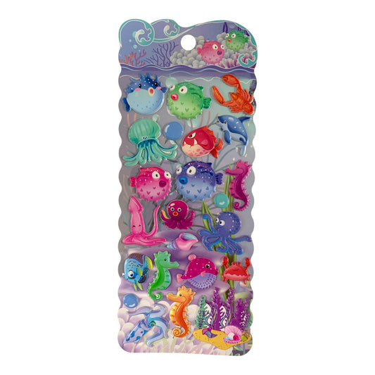 A&T Embossed Stickers Sea Life #3 || ستيكرات بارزة اي اند تي الحياة البحرية #3