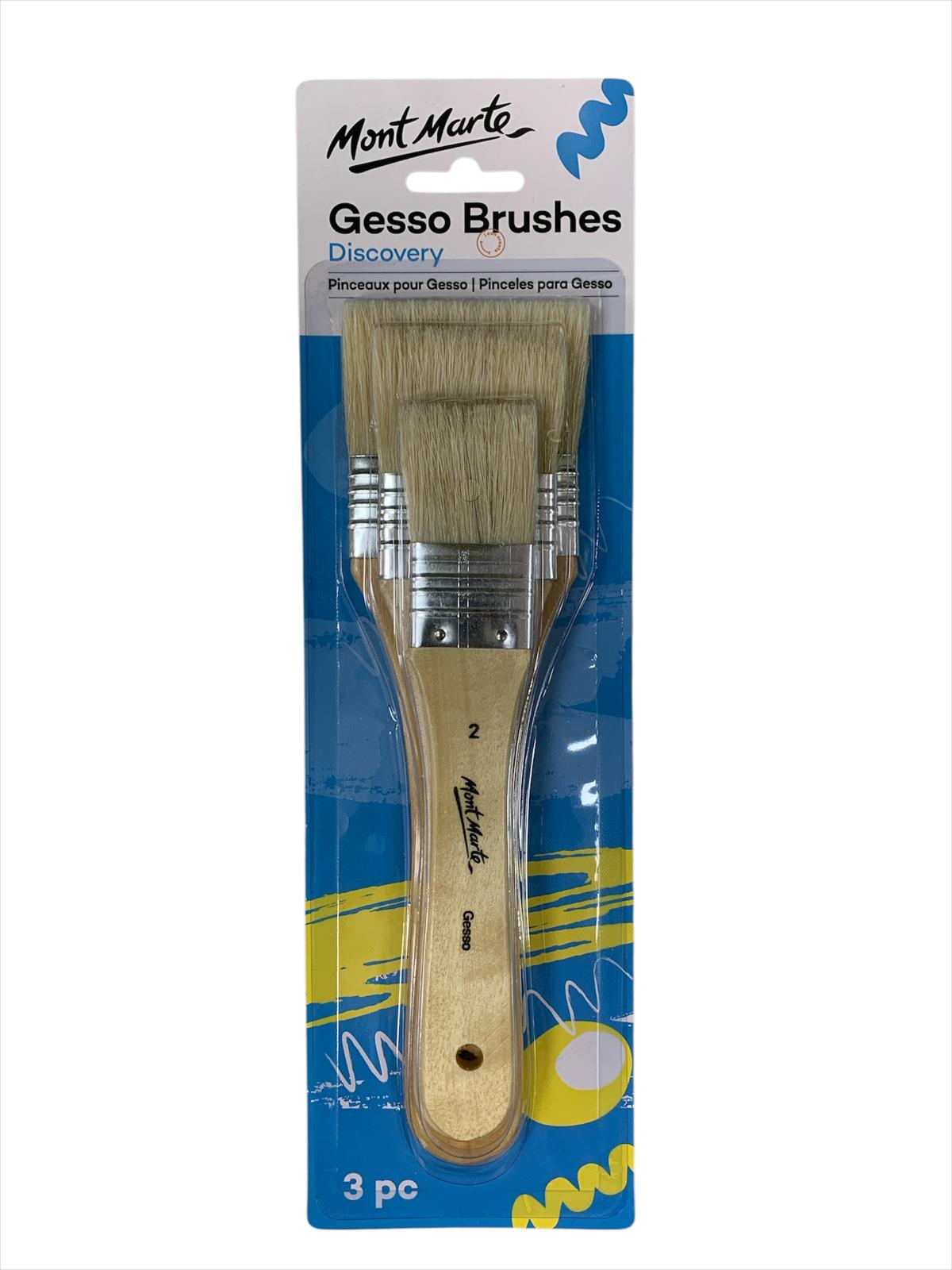 Mont Marte Gesso Brushes Discovery 3 Pcs || فرش مونت مارت جيسو 3 حبة