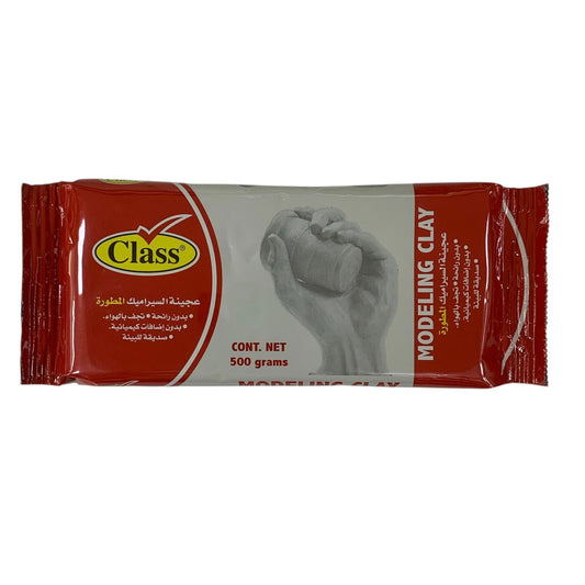 Class Modeling Clay White Color 500g || طين صلصال عجينة سيراميك لون ابيض 500 جرام
