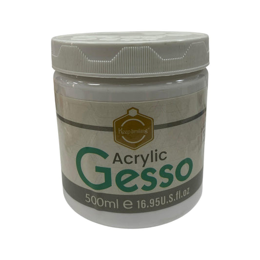 Keep Smiling Acrylic Gesso 500 ml Medium || وسيط جيسو كيب سمايلينج اكريليك 500 مل