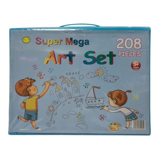Boys Super Mega Art Set 208 pcs || مجموعة التلوين سوبر ميجا 208 قطعه ولادي