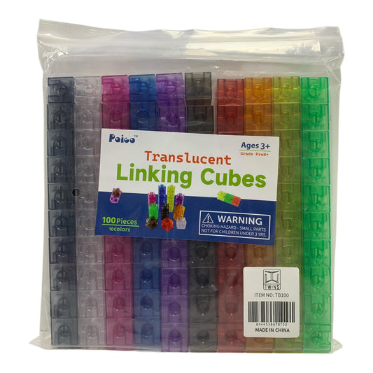 A&T Translucent Linking Cube || مكعبات العد للرياضيات اي اند تي