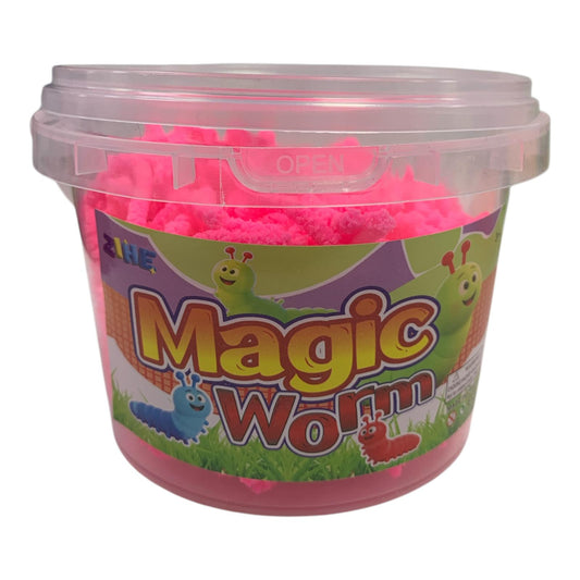 Magic Worm Clay 120g Pink || طين ماجيك اصابع 120 جرام وردي