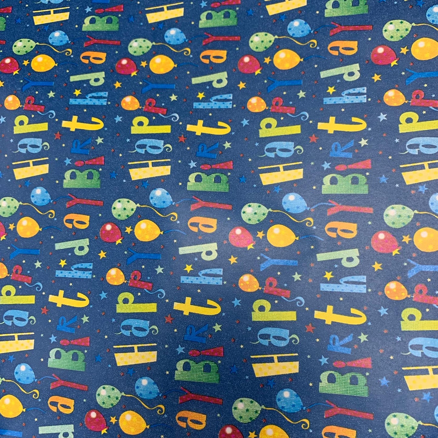 Gift Wrapping Paper 2 M x 70 cm #36 Happy Birthday  || رول تغليف هدايا مقاس ٢ متر في ٧٠ سم #36 عيد ميلاد