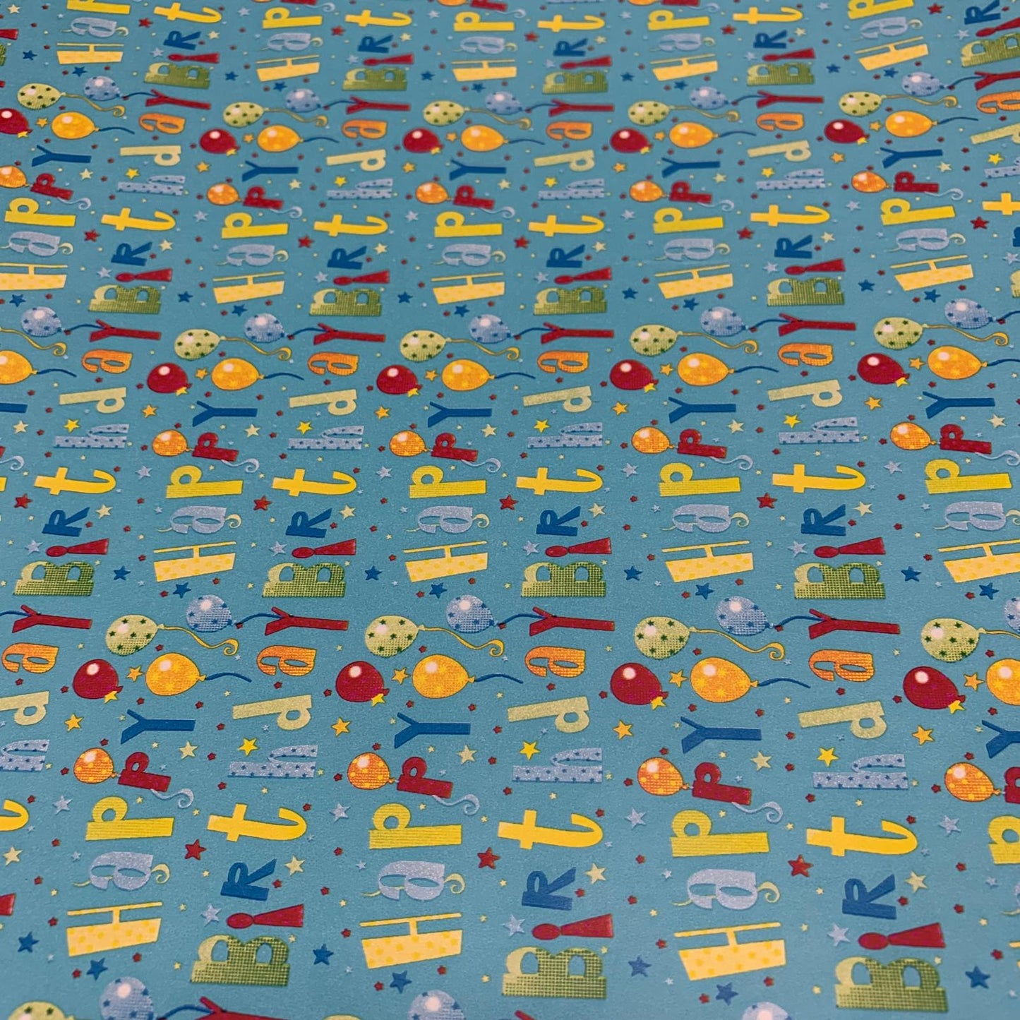 Gift Wrapping Paper 2 M x 70 cm #37 Happy Birthday  || رول تغليف هدايا مقاس ٢ متر في ٧٠ سم #37 عيد ميلاد