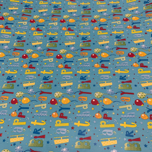 Gift Wrapping Paper 2 M x 70 cm #37 Happy Birthday  || رول تغليف هدايا مقاس ٢ متر في ٧٠ سم #37 عيد ميلاد