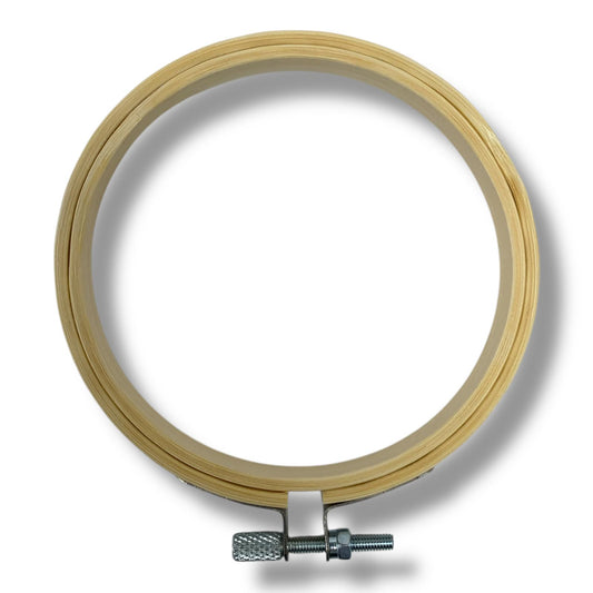 Wooden Embroidery Hoop with Metal Screw 10 cm || طارة خشب للاشغال اليدوية 10 سم