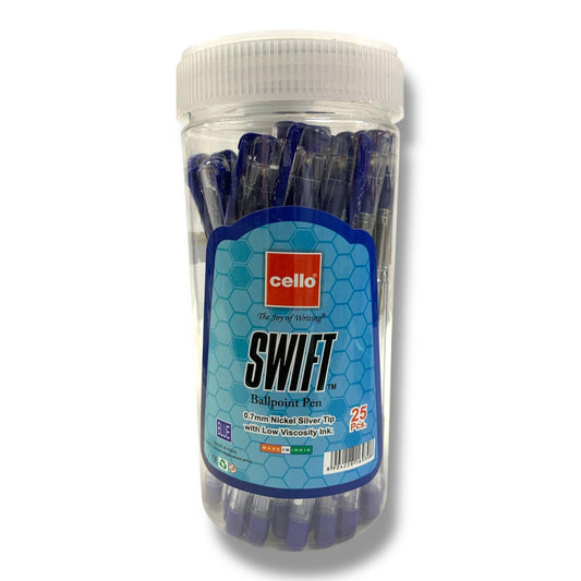 Cello Swift Value Pack 25 Pens || علبة اقلام حبر سيلو 25 قلم