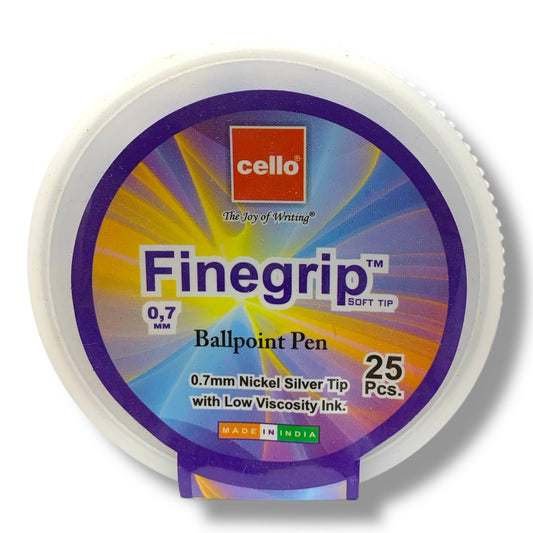 Cello Finger Grip Plus Value Pack 25 Pens || علبة اقلام حبر سيلو 25 قلم