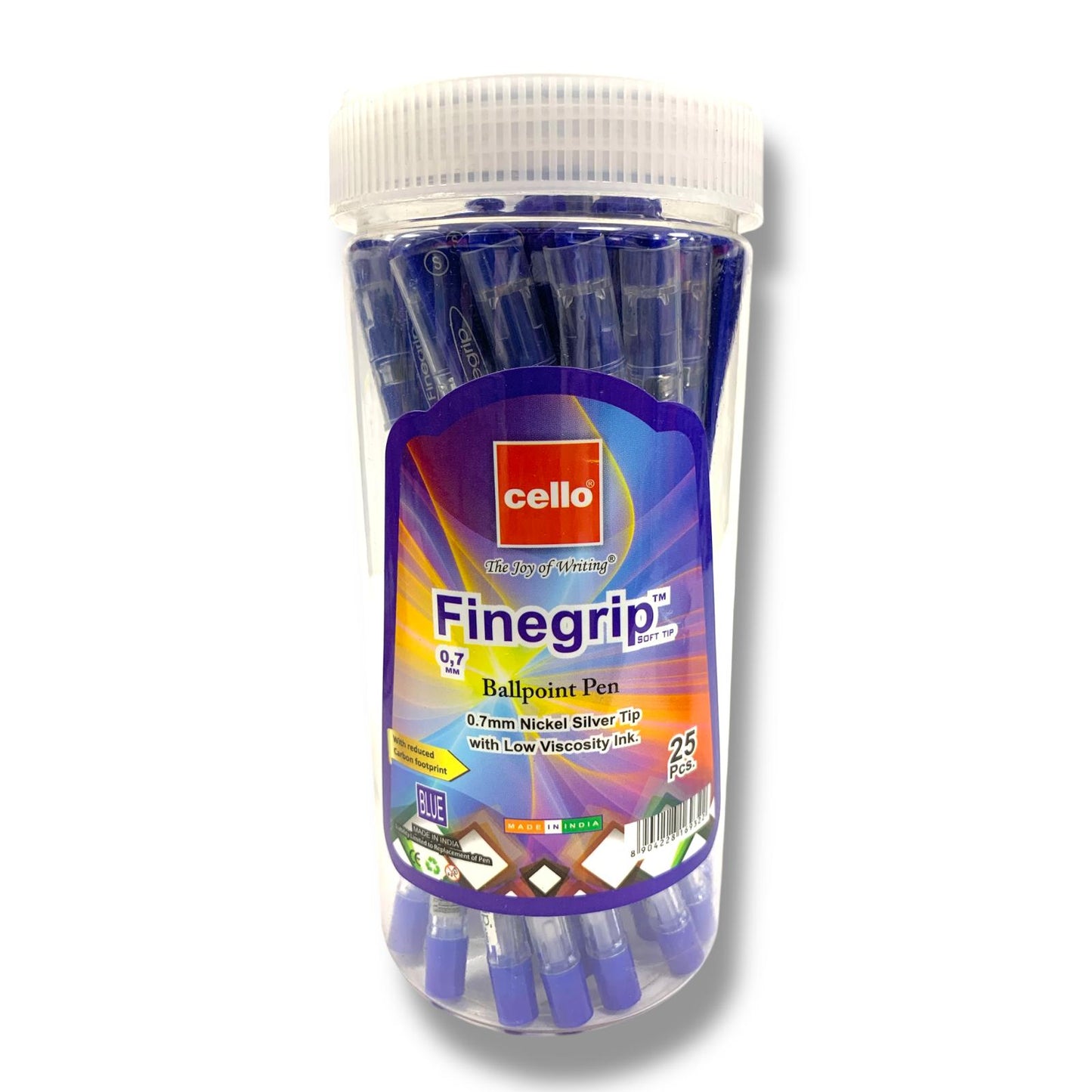 Cello Finger Grip Plus Value Pack 25 Pens || علبة اقلام حبر سيلو 25 قلم 