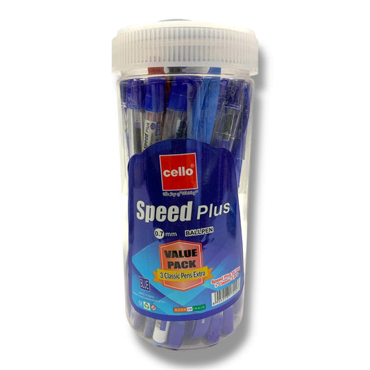 Cello Speed Plus Value Pack 28 Pens || علبة اقلام حبر سيلو 28 قلم 