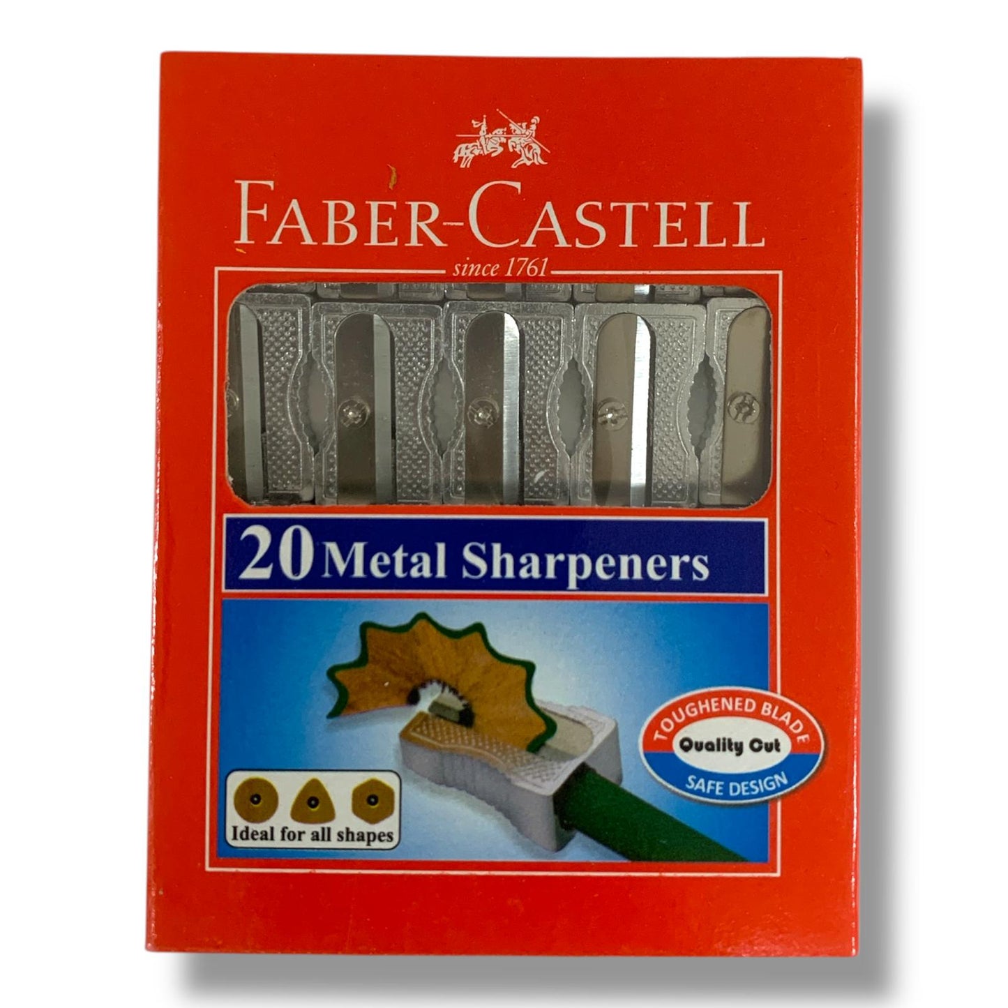 Faber Castell Sharpeners Pack 20 Pcs || علبة برايات فيبر كاستل 20 حبة