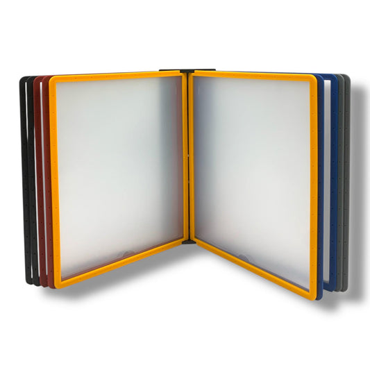 Flip File Hanging Holder A4 Size Colored  || ملف معلق شكل كتاب للتراخيص وعرض المستندات حجم اي فور ملون