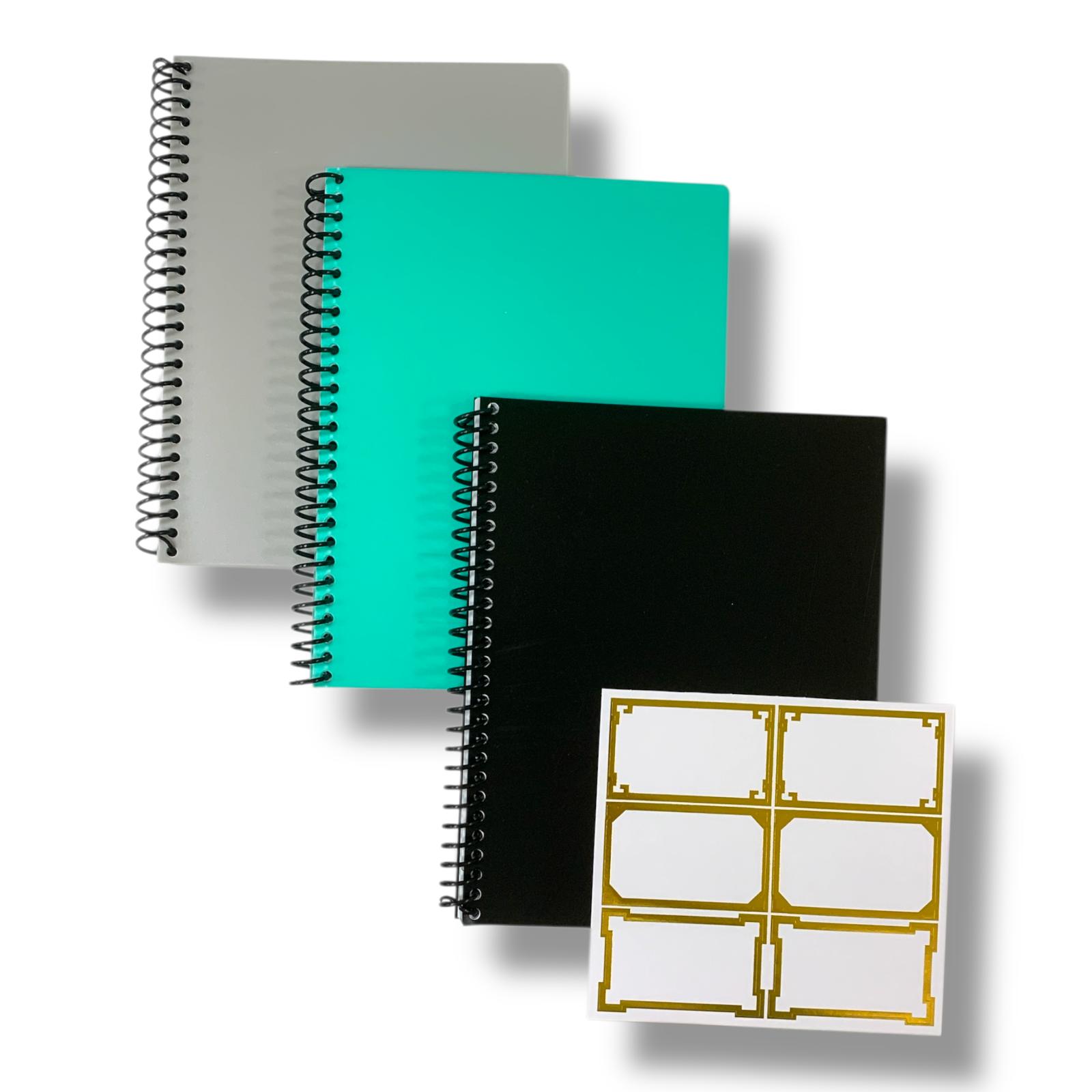 A&T Package 3 English 4 Lines Notebooks 7x9 60 Pages Assorted Colors || مجموعة دفاتر انجليزي 4 سطور اي اند تي 3 خبة حجم7*9 60 ورقة ألوان متنوعة