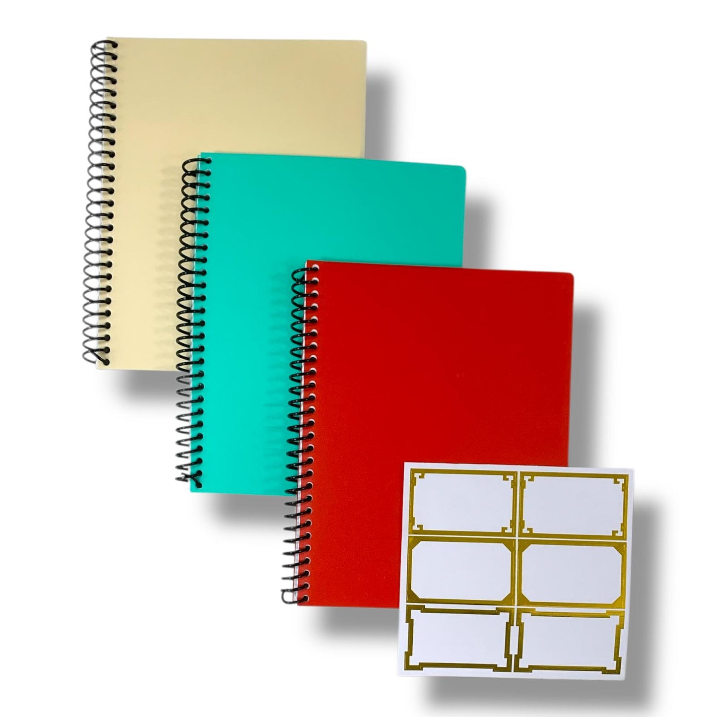 A&T Package 3 English 4 Lines Notebooks 7x9 80 Pages Assorted Colors || مجموعة دفاتر انجليزي 4 سطور اي اند تي 3 خبة حجم7*9 80 ورقة ألوان متنوعة