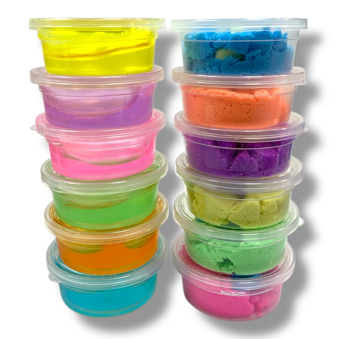 Play Set 6 Magic Sand 6 Clear Slime #2 || مجموعة لعب 6 سلايم و 6 رمل سحري #2