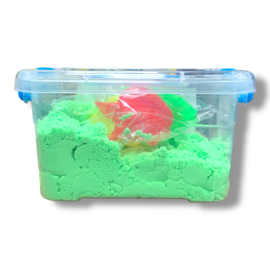 Kinetic Sand 1 KG Green || رمل سحري 1 كيلو اخضر