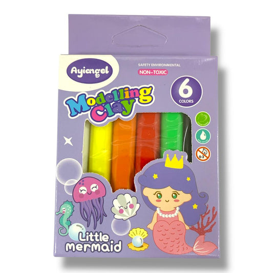 Little Mermaid Modeling Clay 6 Colors || طين صلصال 6 لون حورية البحر
