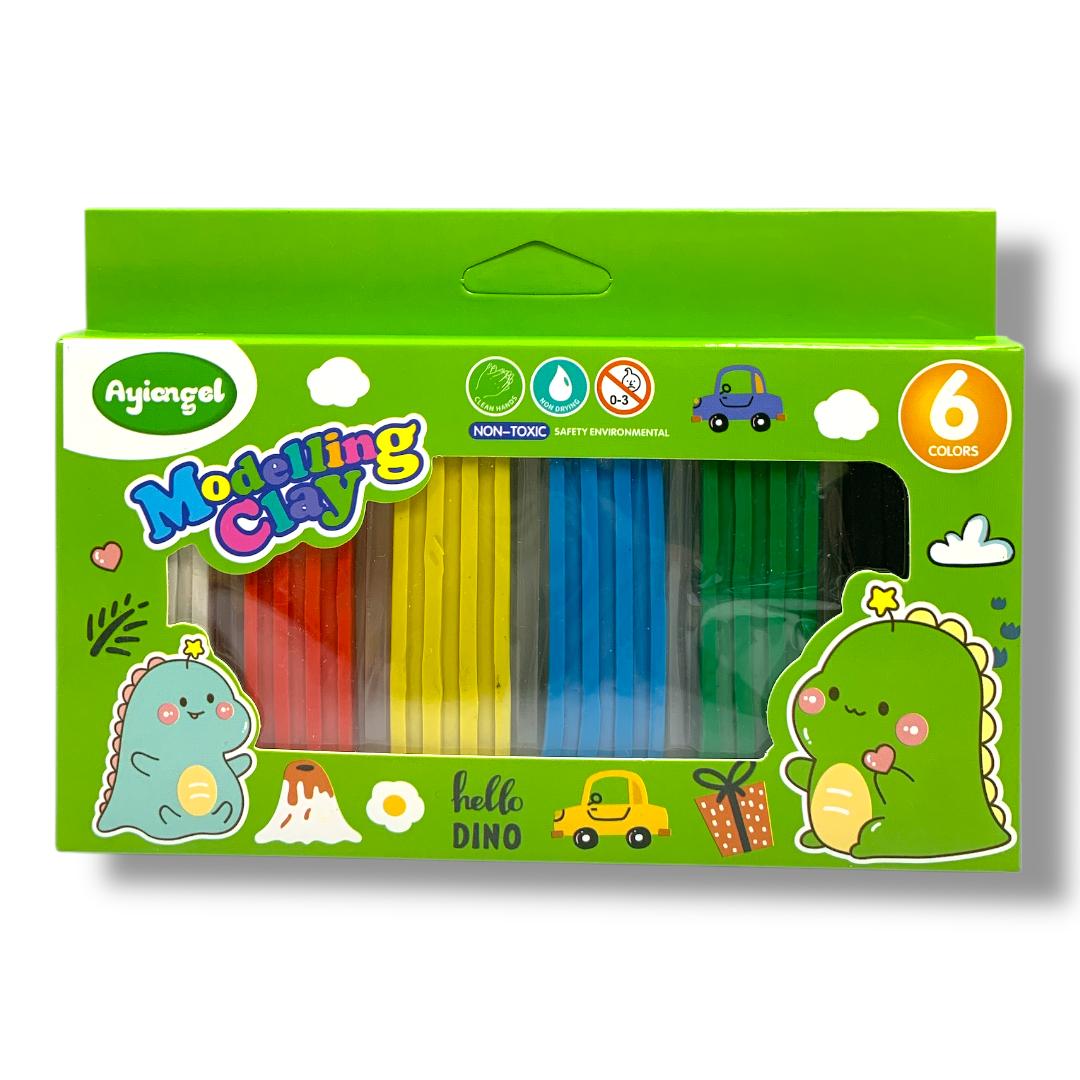 Brick Modeling Clay 6 Colors Dinosaur || طين صلصال اشكال 6 لون ديناصور