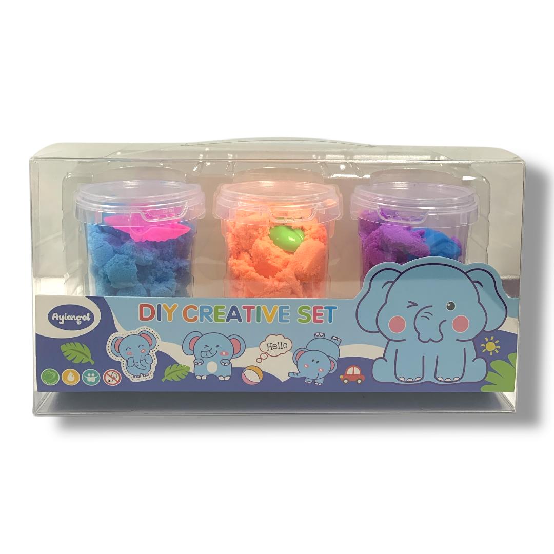 DIY Creative Set Magic Sand 3 Colors #1 || مجموعة رمل سحري 3 لون #1