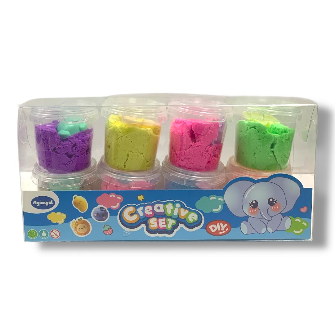 DIY Creative Set Magic Sand 8 Colors || مجموعة رمل سحري 8 لون
