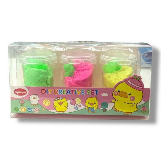 DIY Creative Set Magic Sand 3 Colors #2 || مجموعة رمل سحري 3 لون #2