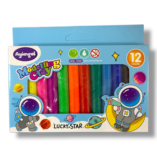 Space Modeling Clay 12 Colors || طين صلصال 12 لون فضائي