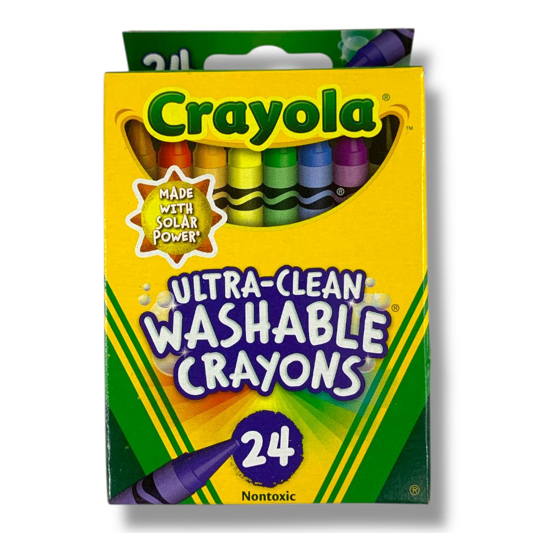 Crayola Ultra Clean Washable Crayons 24 Colors || الوان شمعية كرايولا واشابل 24 لون
