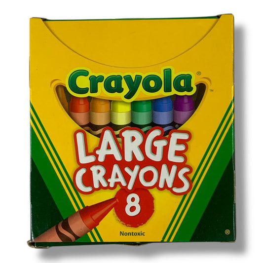Crayola Large Crayons 8 Colors || الوان شمعية كرايولا 8 لون