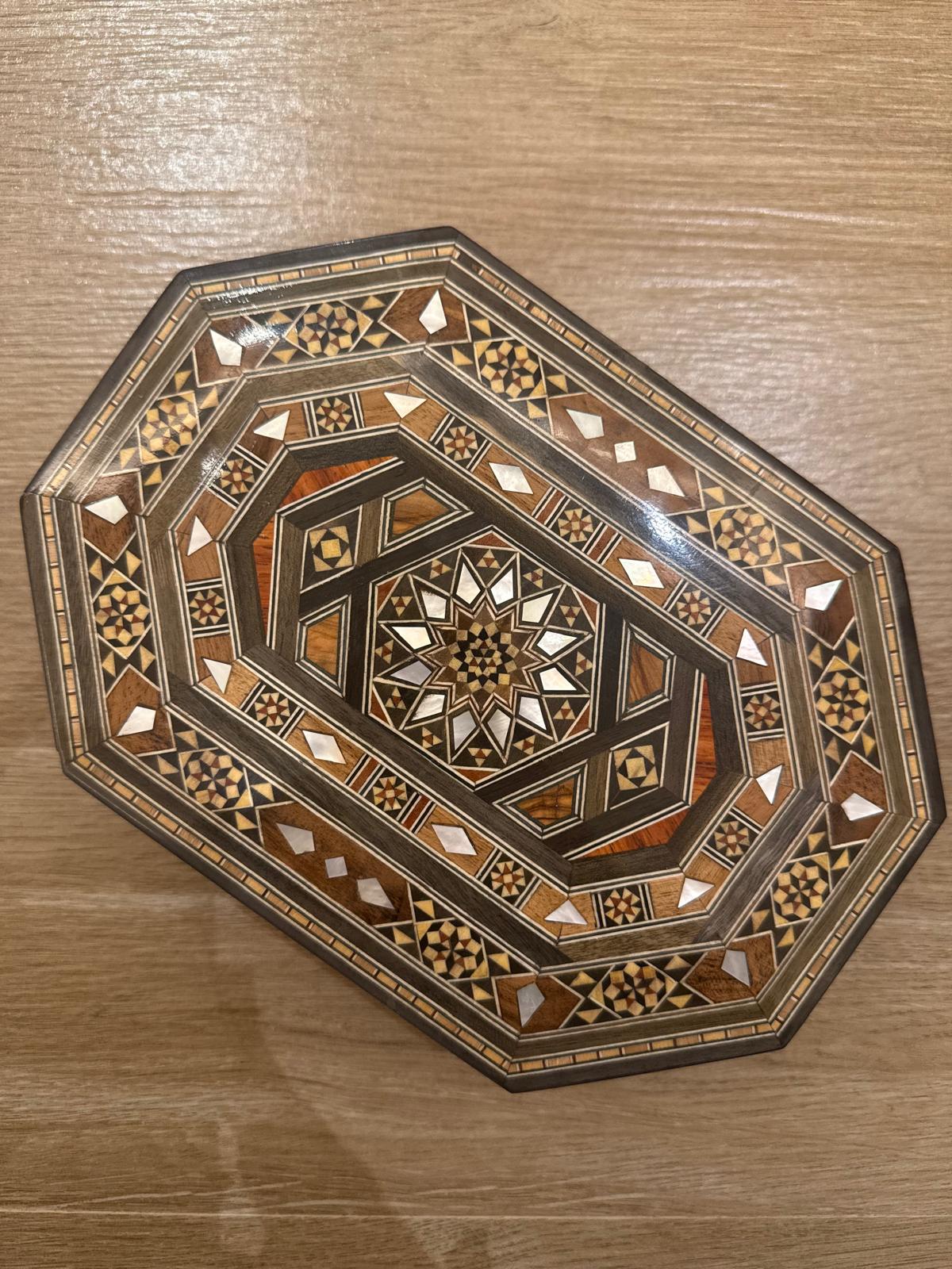 Octagonal Wooden Box || بوكس دمشقي خشبي ثماني