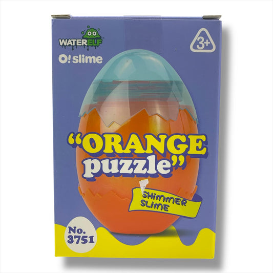 Shimmer Orange Puzzle Slime || سلايم اورانج بازل لامع