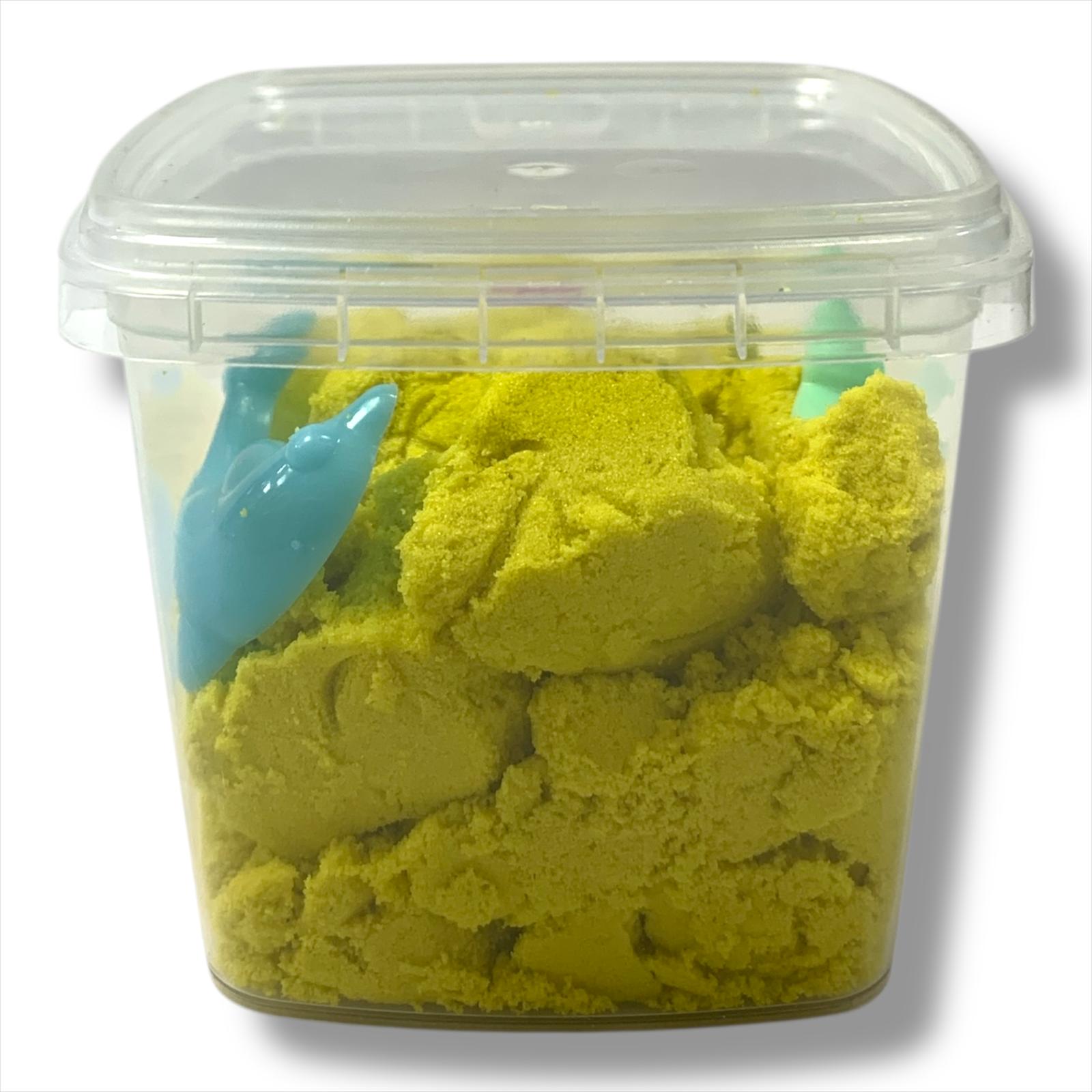 Kinetic Sand Mini Size Yellow || رمل سحري حجم ميني لون اصفر