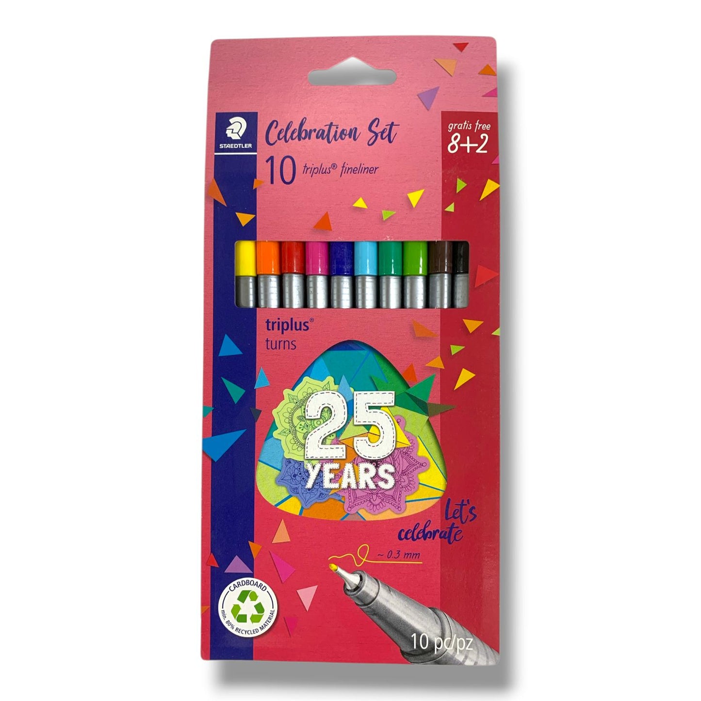 Staedtler Triplus Celebration Set 10 Colors || الوان ستدلر راس رفيع 10 لون