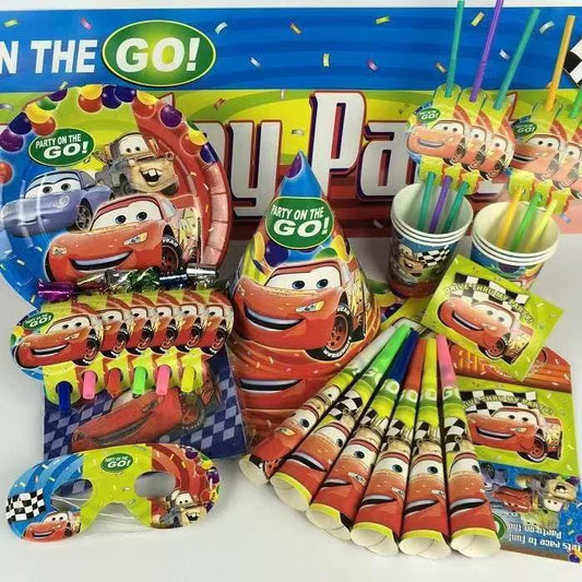 Birthday Party Supplies for Kids Set Cars || مجموعة تجهيز عيد ميلاد اطفال سيارات
