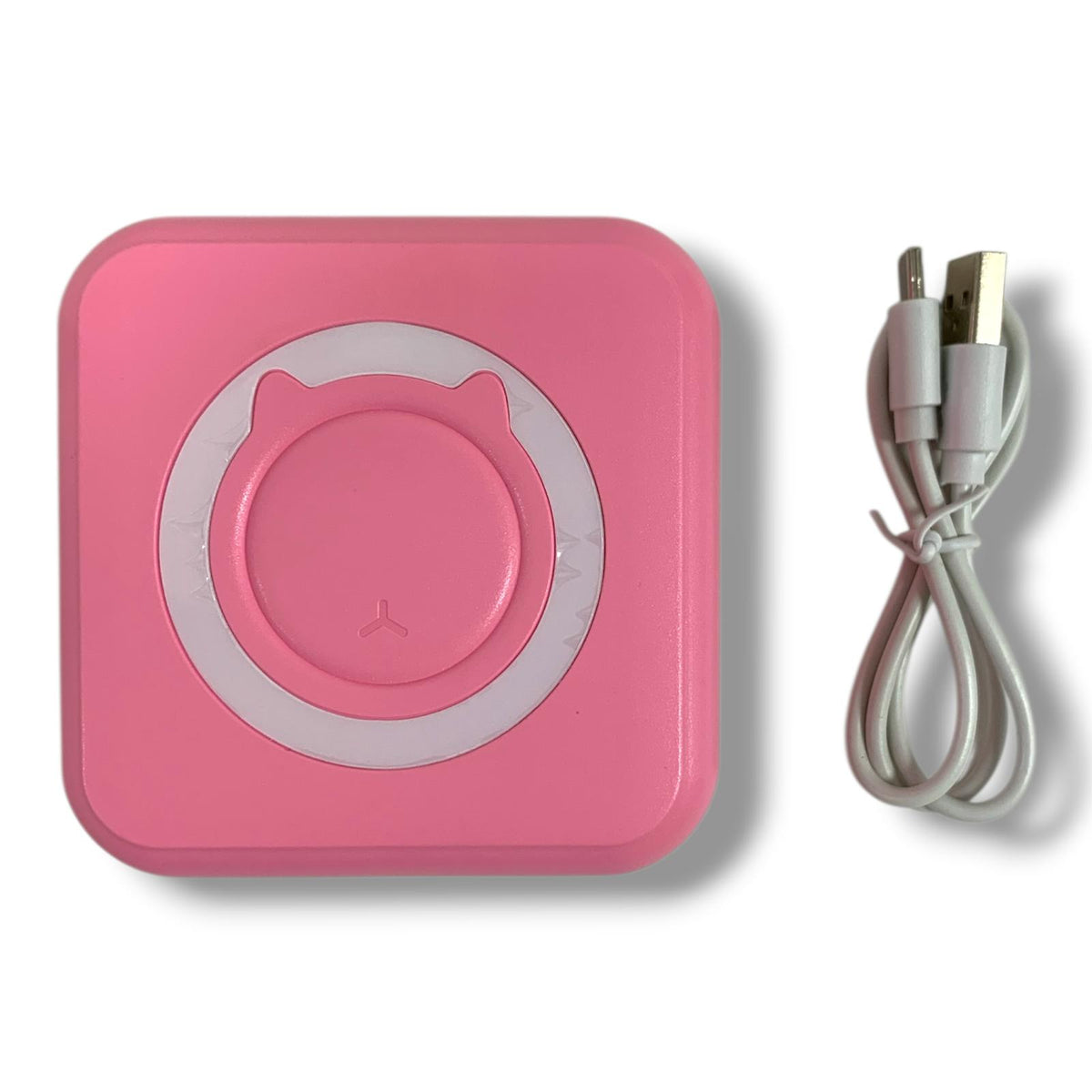 Portable Mini Printer USB Charged Pink || طابعة صغيرة متنقلة بدون حبر شحن يو اس بي وردي