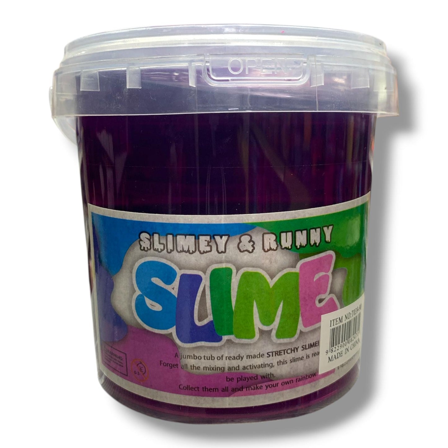 Jumbo Tub Stretchy Slime 1 Kg Purple || علبة سلايم حجم 1 كيلو لون بنفسجي