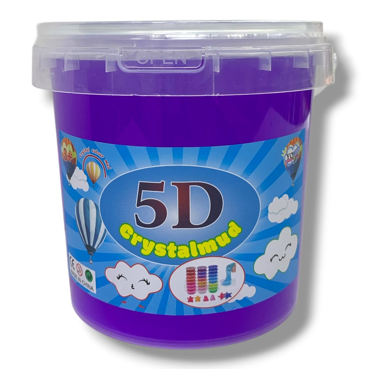 Jumbo Tub Stretchy Slime 1 Kg Dark Blue || علبة سلايم حجم 1 كيلو لون ازرق غامق