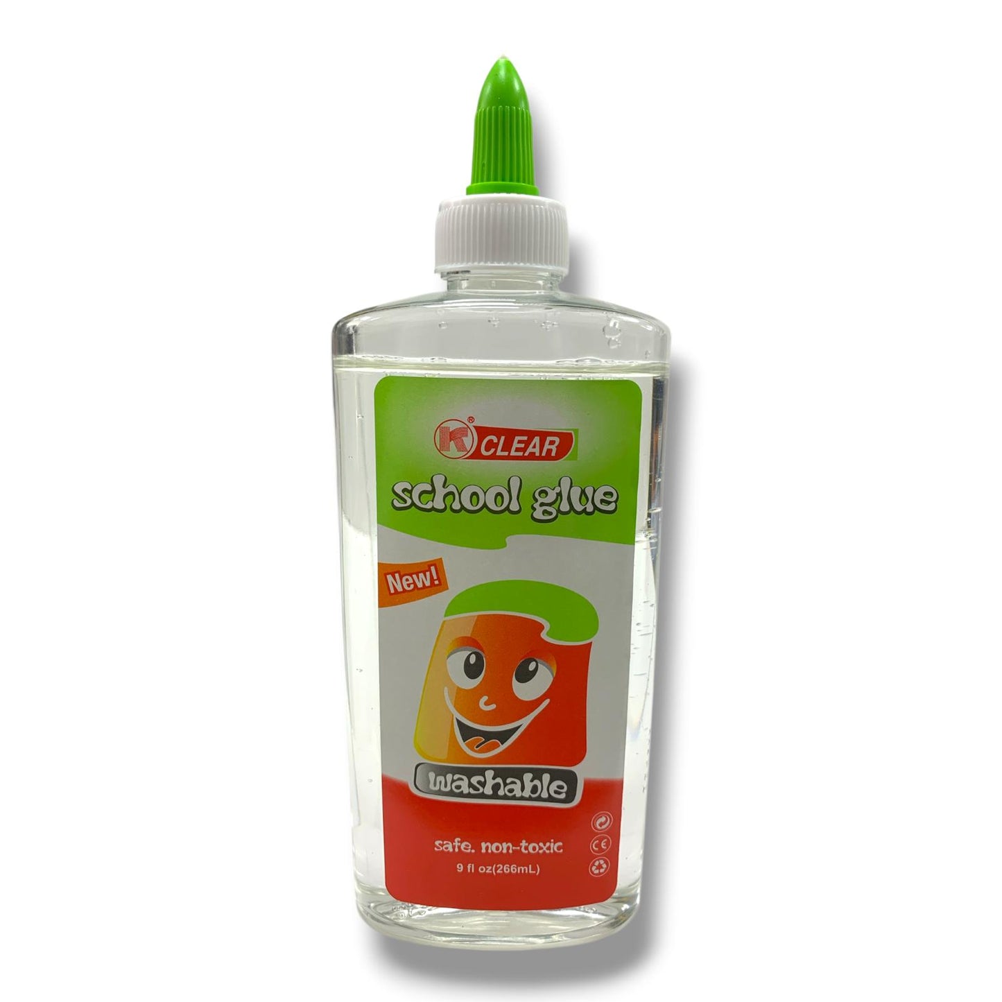 Clear School Glue Washable Safe Non Toxic 266 ml || صمغ سائل شفاف واشابل امن و خالي من الماد الضاره 266 مل