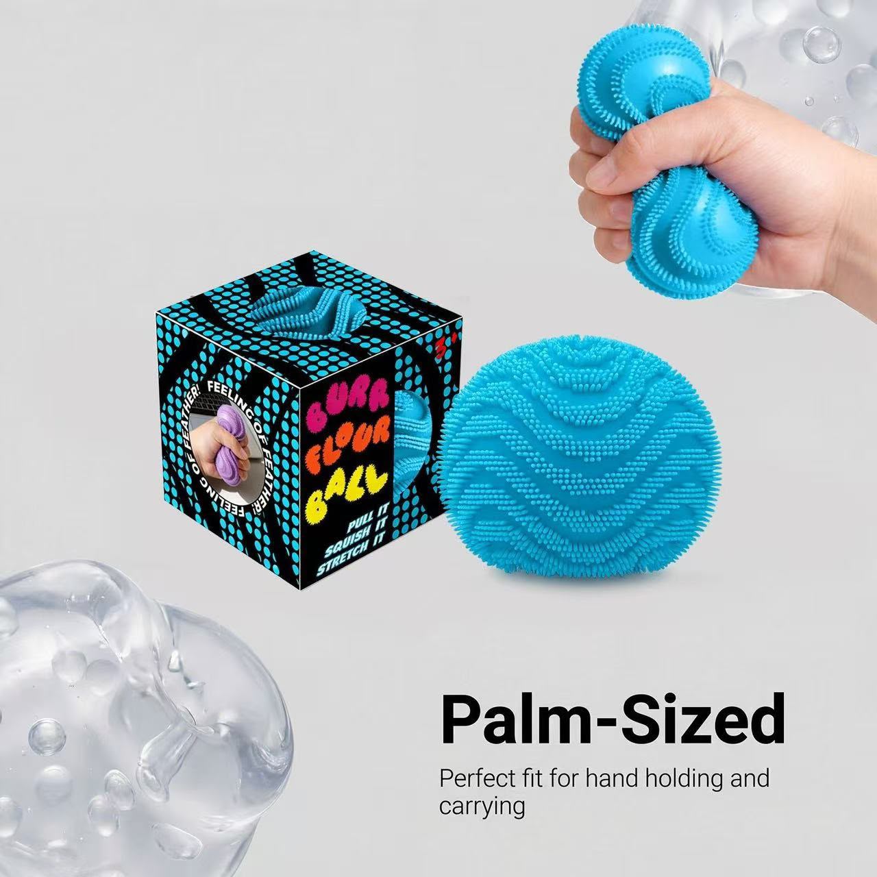 Needoh Fuzz Ball Wonder Waves Pink || نيدو فز بول مموج وردي