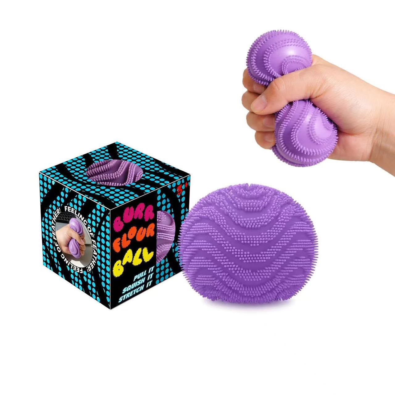 Needoh Fuzz Ball Wonder Waves Purple || نيدو فز بول مموج بنفسجي