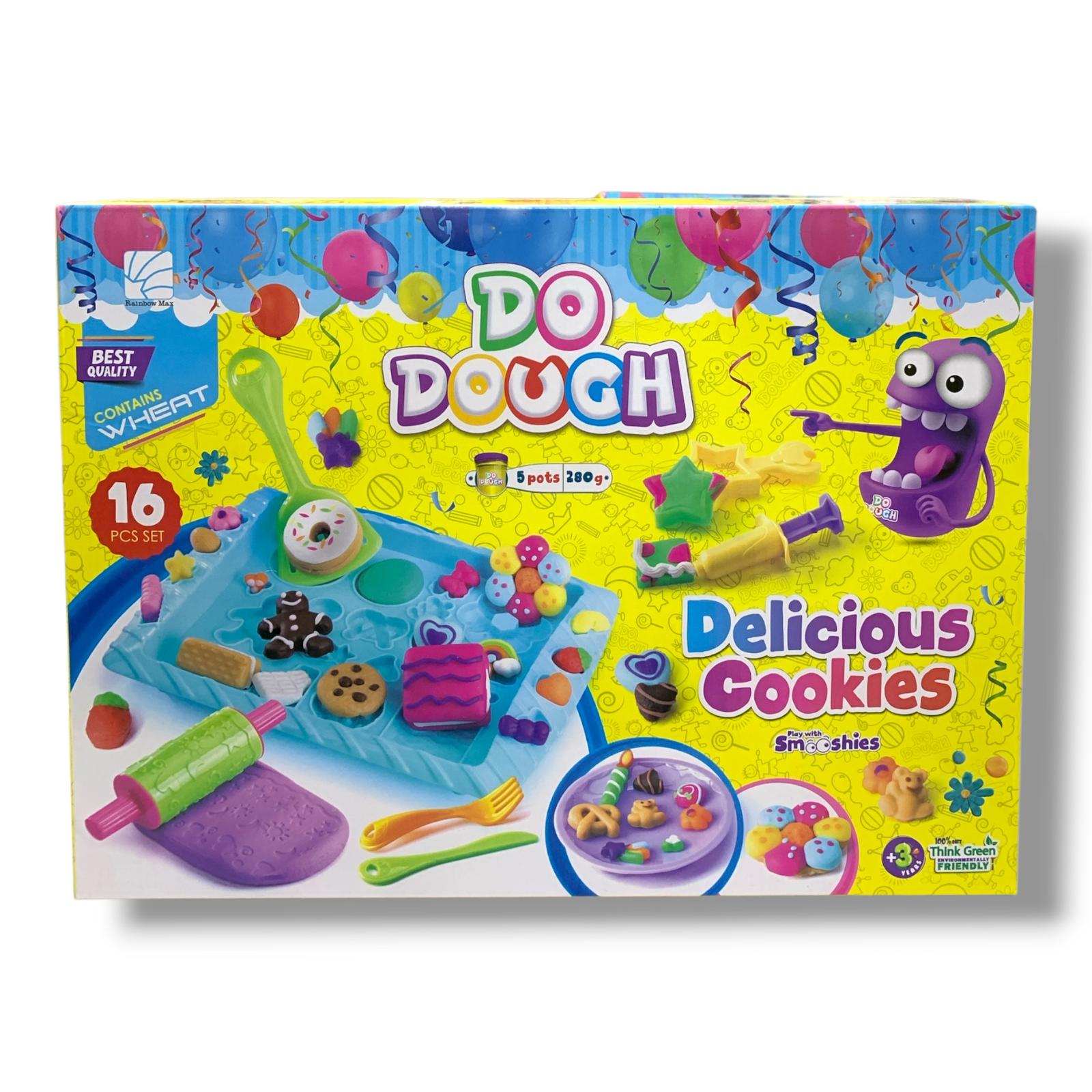 Do Dough Playdough Delicious Cookies Set 16 Pcs || مجموعة طين صلصال دو دوه 16 قطعه الكوكيز