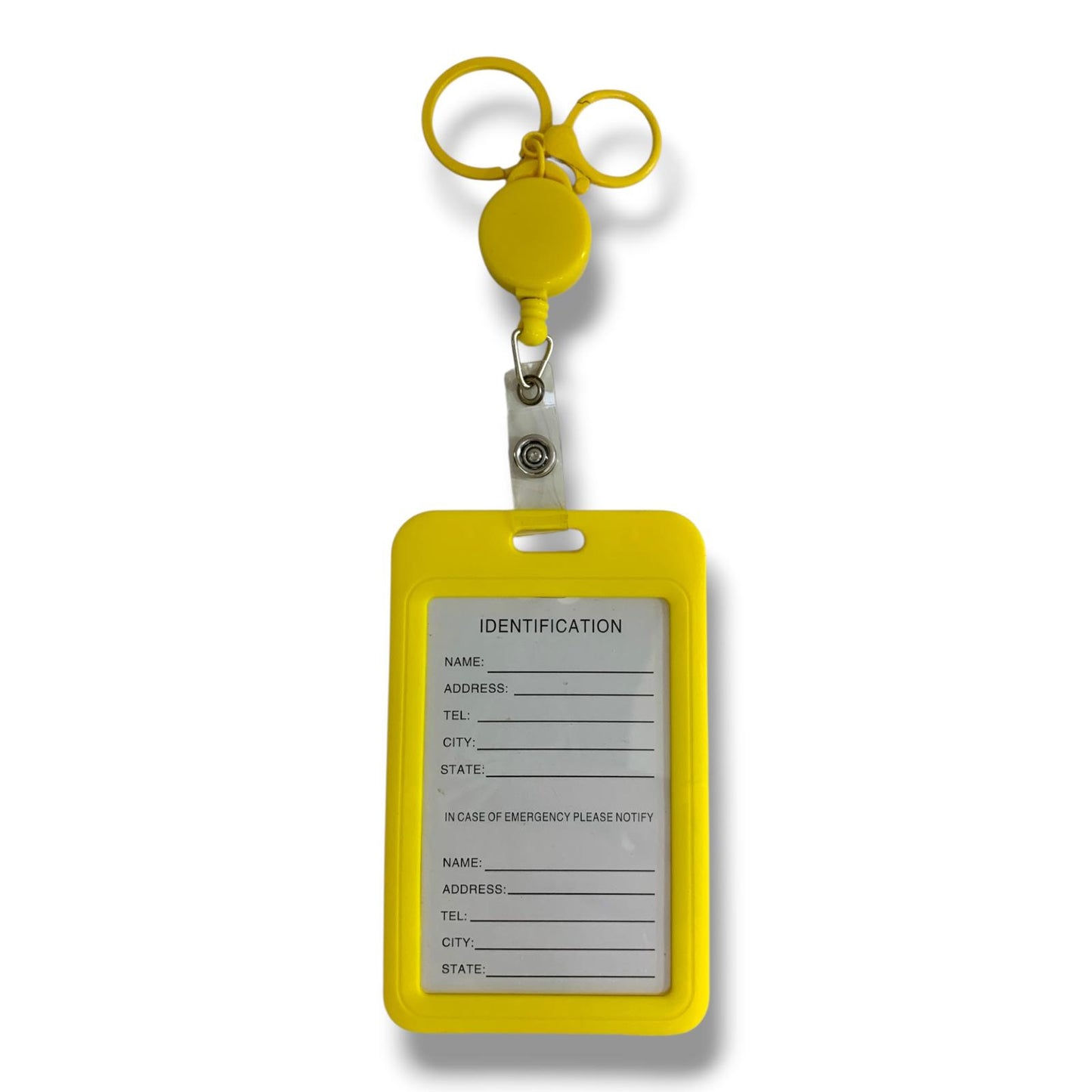 Vertical ID Holder Retractable || غلاف هوية بلاستك بالطول سحاب
