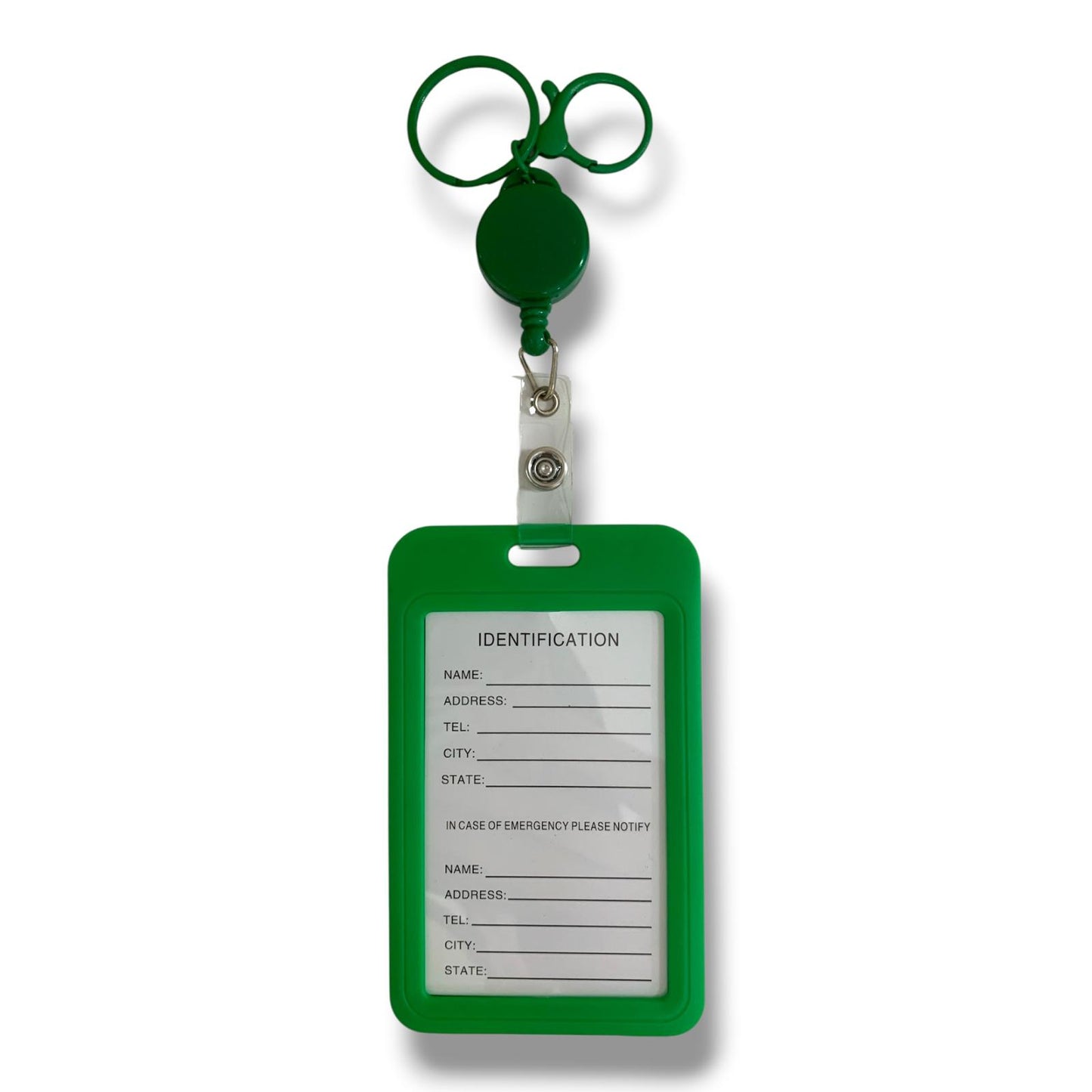 Vertical ID Holder Retractable || غلاف هوية بلاستك بالطول سحاب