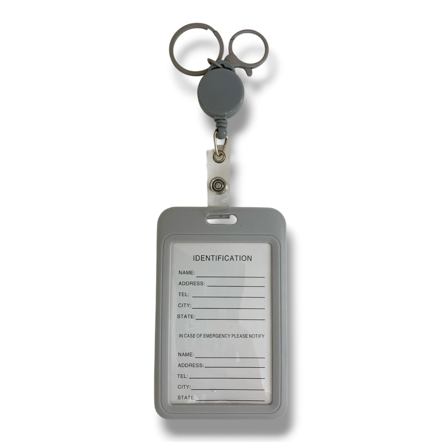 Vertical ID Holder Retractable || غلاف هوية بلاستك بالطول سحاب