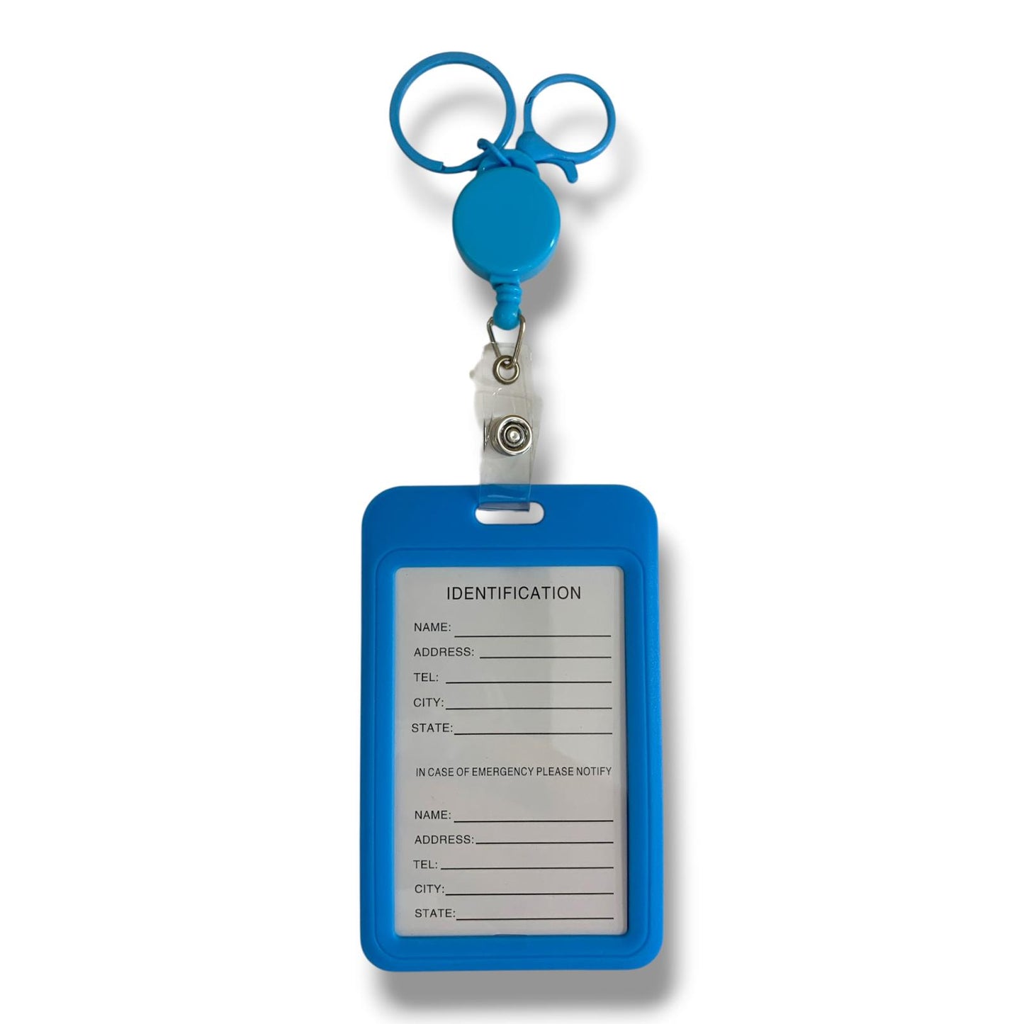 Vertical ID Holder Retractable || غلاف هوية بلاستك بالطول سحاب