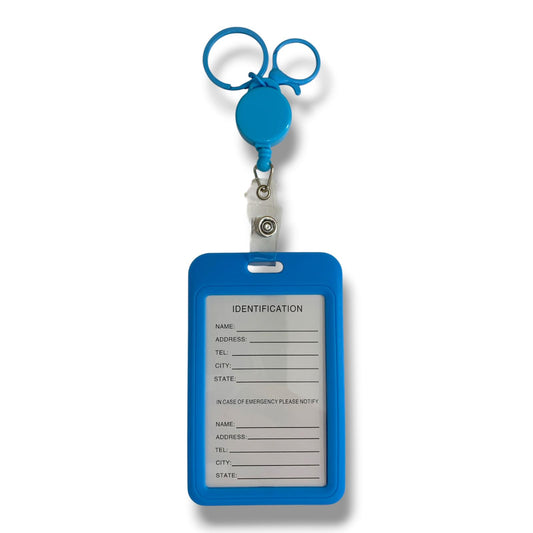 Vertical ID Holder Retractable || غلاف هوية بلاستك بالطول سحاب