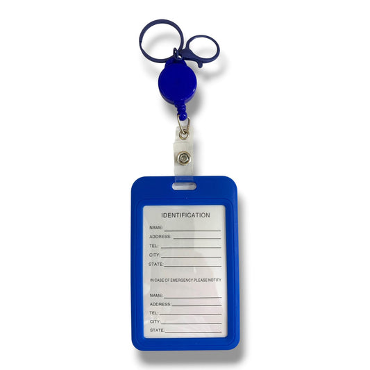 Vertical ID Holder Retractable || غلاف هوية بلاستك بالطول سحاب