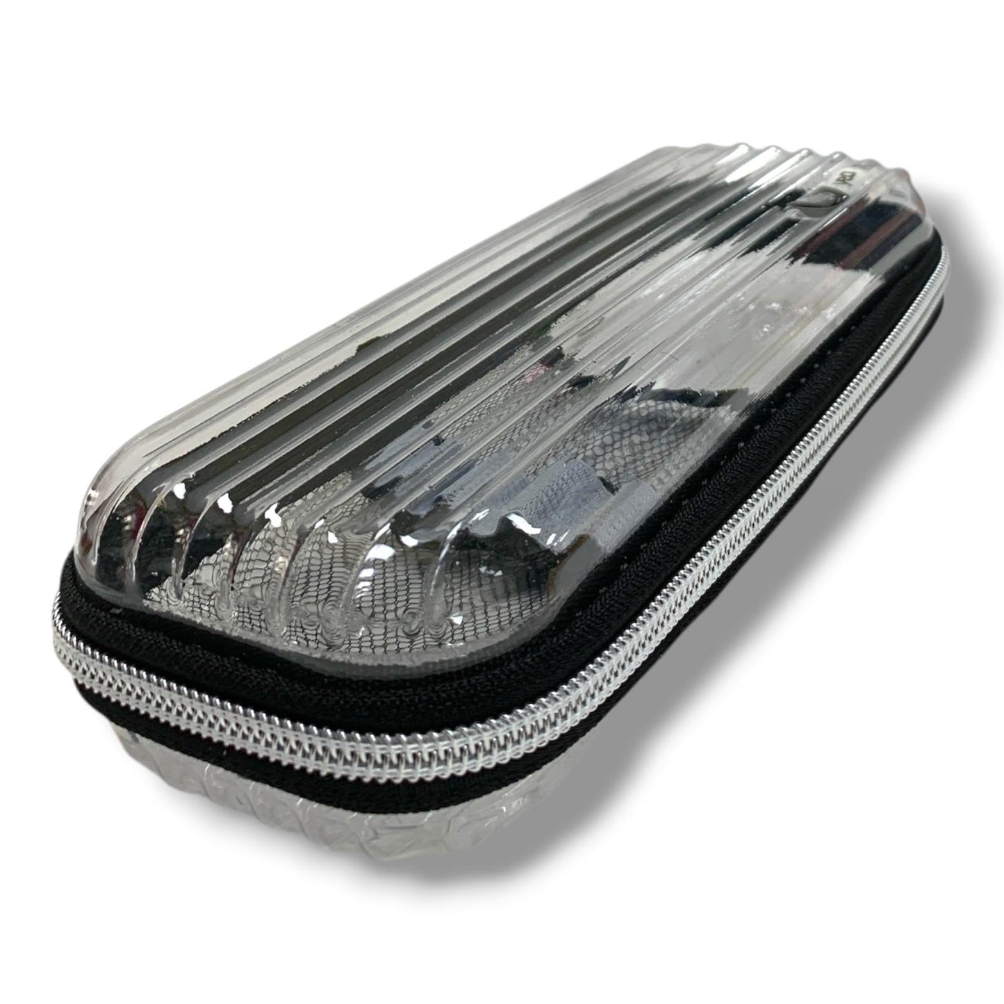 A&T Large Pencil Pouch 1 Zipper Transperant #1 || مقلمة كبيرة سحاب واحد شفاف #1