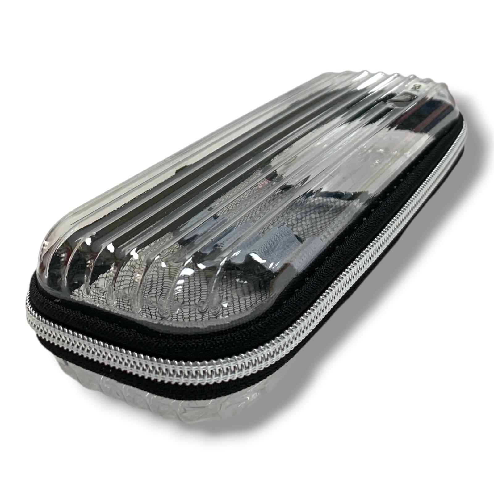 A&T Large Pencil Pouch 1 Zipper Transperant #1 || مقلمة كبيرة سحاب واحد شفاف #1