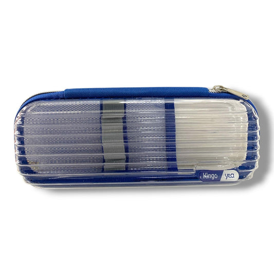 A&T Large Pencil Pouch 1 Zipper Transperant #2 || مقلمة كبيرة سحاب واحد شفاف #2